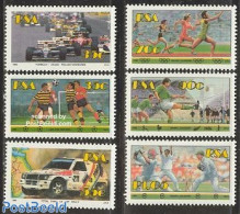 South Africa 1992 Sports 6v, Mint NH, Sport - Transport - Autosports - Cricket - Rugby - Sport (other And Mixed) - Aut.. - Neufs