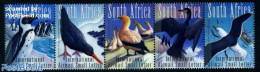 South Africa 2009 Sea & Coastal Birds 5v [::::], Mint NH, Nature - Transport - Birds - Ships And Boats - Nuovi