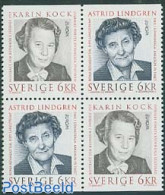 Sweden 1996 Europa 2x2v [+], Mint NH, History - Europa (cept) - Women - Art - Authors - Nuevos