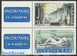 Sweden 1997 King Gustaf III Museum 2v+tabs, Mint NH, Art - Museums - Sculpture - Unused Stamps