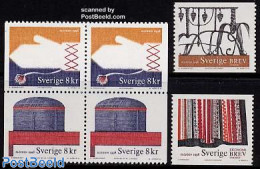 Sweden 1998 Handicrafts 6v (2v+[+]), Mint NH, Various - Textiles - Art - Handicrafts - Neufs