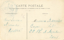 CPA FM CACHET TRAIN SANITAIRE IMPROVISE  POUR PARIS - Oorlog 1914-18