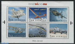 Sweden 2001 Aeroplanes S/s, Mint NH, Sport - Transport - Gliding - Aircraft & Aviation - Neufs