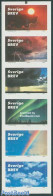 Sweden 2000 Skies 6v In Booklet S-a, Mint NH, Science - Meteorology - Unused Stamps