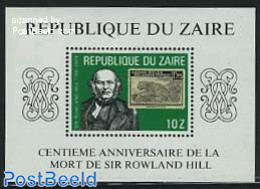 Congo Dem. Republic, (zaire) 1980 Sir Rowland Hill S/s, Mint NH, Nature - Cat Family - Sir Rowland Hill - Stamps On St.. - Rowland Hill