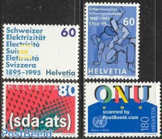 Switzerland 1995 Mixed Issue 4v, Mint NH, History - Science - United Nations - Energy - Ongebruikt