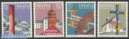 Switzerland 1996 Pro Patria 4v, Mint NH, Various - Mills (Wind & Water) - Art - Architecture - Ongebruikt