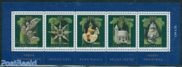 Switzerland 2004 Christmas 5v M/s, Mint NH, Nature - Religion - Horses - Angels - Christmas - Nuevos