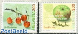 Switzerland 2006 Fruits 2v S-a, Mint NH, Nature - Fruit - Ungebraucht