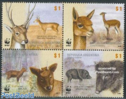 Argentina 2002 WWF, Animals 4v [+], Mint NH, Nature - Animals (others & Mixed) - World Wildlife Fund (WWF) - Nuevos