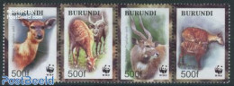 Burundi 2004 WWF, Sitatunga 4v [:::] Or [+], Mint NH, Nature - Animals (others & Mixed) - World Wildlife Fund (WWF) - Otros & Sin Clasificación