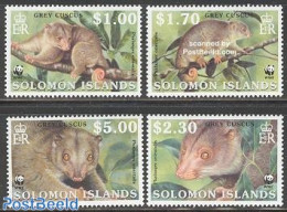 Solomon Islands 2002 WWF, Grey Cuscus 4v, Mint NH, Nature - Animals (others & Mixed) - World Wildlife Fund (WWF) - Islas Salomón (1978-...)