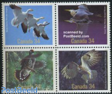 Canada 1986 Birds 4v [+], Mint NH, Nature - Birds - Birds Of Prey - Owls - Geese - Unused Stamps