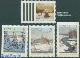 Canada 1989 Christmas 4v From Booklets, Mint NH, Religion - Christmas - Art - Paintings - Unused Stamps