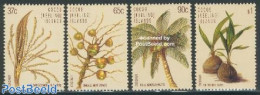 Cocos Islands 1988 Coconuts 4v, Mint NH, Nature - Flowers & Plants - Fruit - Obst & Früchte