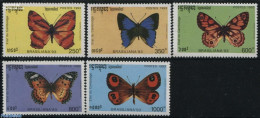 Cambodia 1993 Brasiliana, Butterflies 5v, Mint NH, Nature - Butterflies - Cambodge