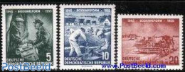 Germany, DDR 1955 Bodenreform 3v, Mint NH, Various - Agriculture - Ungebraucht