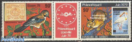 Djibouti 1978 Essen 78/Philexafrique 2v + Tab [:T:], Mint NH, Nature - Animals (others & Mixed) - Birds - Cat Family -.. - Briefmarken Auf Briefmarken