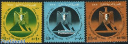 Egypt (Republic) 1964 Postal Day 3v, Mint NH, History - Coat Of Arms - Nuevos