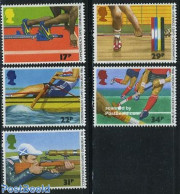 Great Britain 1986 Sports 5v, Mint NH, Sport - Athletics - Hockey - Kayaks & Rowing - Shooting Sports - Sport (other A.. - Unused Stamps