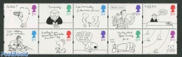 Great Britain 1996 Greeting Stamps 10v Safety Perf., Mint NH, Art - Comics (except Disney) - Autres & Non Classés