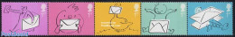 Great Britain 2004 Wishing Stamps 5v [::::], Mint NH, Transport - Various - Aircraft & Aviation - Greetings & Wishing .. - Ongebruikt