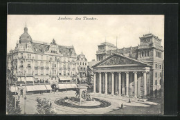 AK Aachen, Denkmal Am Theater  - Teatro