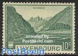 Luxemburg 1935 Definitive, Vianden 1v, Mint NH, Art - Castles & Fortifications - Unused Stamps
