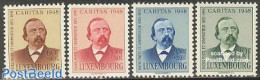 Luxemburg 1948 Caritas, Dicks 4v, Unused (hinged), Performance Art - Music - Art - Authors - Unused Stamps
