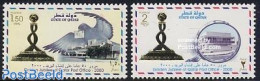 Qatar 2000 Post Office 2v, Mint NH, Nature - Birds - Post - Post