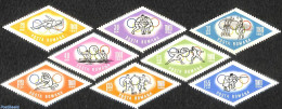 Romania 1964 Olympic Games 8v, Mint NH, Sport - Fencing - Kayaks & Rowing - Olympic Games - Shooting Sports - Volleyball - Neufs