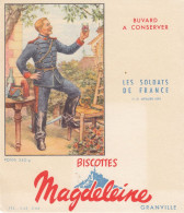 BUVARD & BLOTTER - Biscottes MAGDELEINE - Granville - Série Les Soldats De France - N°28 - Artillerie 1890 - Other & Unclassified