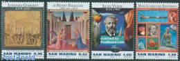 San Marino 2005 Artists 4v, Mint NH, Nature - Transport - Ducks - Balloons - Ships And Boats - Art - Authors - Fairyta.. - Unused Stamps