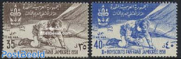 Syria 1958 Panarab Scouting Congress 2v, Mint NH, Sport - Scouting - Syrie
