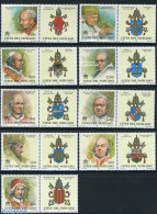 Vatican 2000 Popes 9v+tabs [:T], Mint NH, Religion - Pope - Unused Stamps