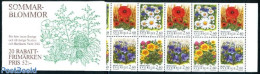 Sweden 1993 Flowers Booklet, Mint NH, Nature - Flowers & Plants - Stamp Booklets - Unused Stamps