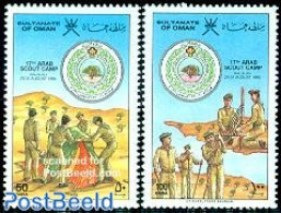 Oman 1986 Scouting 2v, Mint NH, Sport - Scouting - Oman