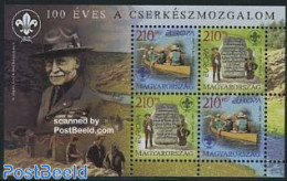 Hungary 2007 Europa, Scouting Centenary S/s, Mint NH, History - Sport - Transport - Europa (cept) - Kayaks & Rowing - .. - Nuevos