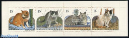 Belgium 1993 Cats 4v In Booklet, Mint NH, Nature - Birds - Butterflies - Cats - Stamp Booklets - Nuevos