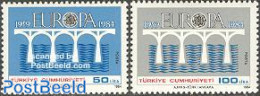 Türkiye 1984 Europa 2v, Mint NH, History - Europa (cept) - Art - Bridges And Tunnels - Otros & Sin Clasificación