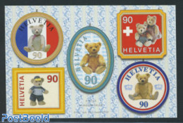 Switzerland 2002 Teddy Bears 5v S-a, Mint NH, Nature - Various - Bears - Teddy Bears - Neufs