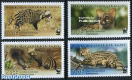 Central Africa 2007 WWF, Civette 4v, Mint NH, Nature - Animals (others & Mixed) - World Wildlife Fund (WWF) - Centraal-Afrikaanse Republiek