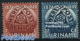 Suriname, Colony 1949 75 Years U.P.U. 2v, Mint NH, U.P.U. - U.P.U.