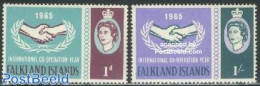 Falkland Islands 1965 International Co-operation 2v, Mint NH, History - I.l.o. - Autres & Non Classés