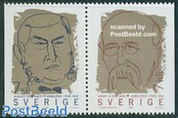 Sweden 1999 Nobel Prize Winners 2v [:], Joint Issue Belgium, Mint NH, History - Nobel Prize Winners - Nuovi