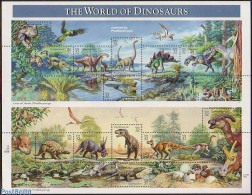 United States Of America 1997 Preh. Animals 15v M/s, Mint NH, Nature - Prehistoric Animals - Unused Stamps
