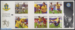 Sweden 2004 Football 6v In Booklet, Mint NH, Sport - Football - Stamp Booklets - Unused Stamps
