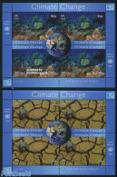 United Nations, New York 2008 Climate Change 2 S/s, Mint NH, Nature - Environment - Fish - Shells & Crustaceans - Milieubescherming & Klimaat