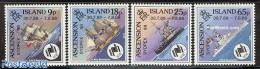 Ascension 1988 Sydpex 88 Exposition 4v, Mint NH, Transport - Ships And Boats - Schiffe