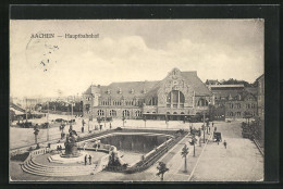 AK Aachen, Hauptbahnhof Aus Der Vogelschau  - Aachen